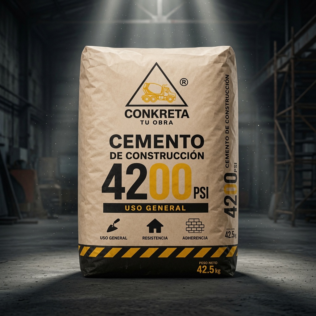 High-strength structural cement powder, fine gray texture with industrial tones.
